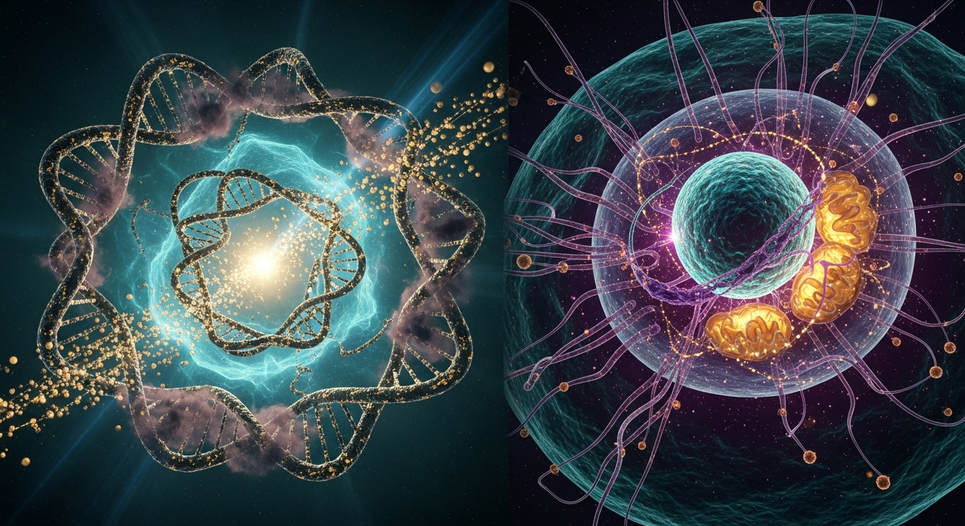 The Quantum Symphony of Life: Decoding the Subatomic Secrets of Biology Introduction: Bridging the Macroscopic and the Subatomic For over a century, the scientific community operated under a fundamental dichotomy: biology was the science of the macroscopic, characterized by warm, wet, and inherently messy systems, while quantum mechanics was the physics of the microscopic, requiring pristine, ultra-cold, and perfectly isolated environments to manifest. The idea that the delicate, counterintuitive rules of the subatomic realm—such as superposition, entanglement, and tunneling—could survive in the chaotic cellular soup of a living organism was long considered heretical. Yet, as our instruments have grown more precise, a profound paradigm shift has emerged. We are now discovering that life is not merely a chemical machine; it is a meticulously orchestrated quantum symphony. Welcome to the frontier of quantum biology. This interdisciplinary field posits that natural selection, operating over billions of years, has learned to harness the bizarre phenomena of the quantum world to optimize the fundamental processes of life. Far from destroying quantum states, the bustling, noisy environment of a living cell may actively sustain them, utilizing subatomic secrets to achieve efficiencies that classical physics cannot explain. From the leaves of trees to the navigation systems of migratory birds, quantum mechanics is silently directing the rhythms of the natural world. Detailed Scientific Explanation: Decoding the Mechanisms The Quantum Maestro of Photosynthesis: Superposition and Coherence One of the most astonishing discoveries in quantum biology involves the very foundation of Earth's food chain: photosynthesis. When a photon of sunlight strikes a photosynthetic organism, its energy is absorbed by a light-harvesting complex, creating an energized packet called an exciton. This exciton must travel through a dense forest of chlorophyll molecules to reach a reaction center where its energy can be converted into chemical fuel. Classical physics models this journey as a "random walk"—a drunken stumble from molecule to molecule. However, calculations show that this classical hopscotch is too slow and inefficient; much of the energy should be lost as heat. Yet, photosynthetic efficiency approaches an astounding 99%. The secret lies in quantum coherence. Spectroscopic studies on the Fenna-Matthews-Olson (FMO) complex in green sulfur bacteria have revealed that the exciton behaves not as a classical particle, but as a quantum wave. Through quantum superposition, the exciton explores all possible pathways to the reaction center simultaneously. It effectively "feels" out the most efficient route, collapsing into the optimal path without losing energy to its surroundings. Life has essentially engineered a room-temperature quantum computer dedicated exclusively to energy routing. Entanglement on the Wing: The Avian Quantum Compass Every year, millions of birds, such as the European robin, migrate thousands of miles across the globe with pinpoint accuracy, guided by Earth's weak magnetic field. For decades, the mechanism behind this "magnetoreception" baffled biologists. The magnetic field is orders of magnitude too weak to physically tug on microscopic iron crystals in the bird's brain. The answer, it turns out, is hidden in their eyes, relying on the spooky action of quantum entanglement. Scientists have isolated a light-sensitive protein in the avian retina called cryptochrome. When a photon of blue light enters the bird's eye, it knocks an electron out of its typical orbit within cryptochrome, creating a "radical pair"—two molecules, each with an unpaired electron. Crucially, these two electrons are quantumly entangled. Because they are entangled, the spin states of these electrons are highly sensitive to external magnetic fields, no matter how weak. As the bird changes its orientation relative to Earth's magnetic field, the ratio of chemical products generated by these radical pairs changes. This shifting chemical output creates a biological signal, essentially allowing the bird to "see" the magnetic lines of the planet. Tunneling Through the Barriers of Life: Enzymatic Catalysis and DNA Beyond energy transfer and navigation, the subatomic world governs the fundamental biochemical reactions that keep organisms alive. Enzymes are the biological catalysts that accelerate chemical reactions, making life possible. However, some reactions occur much faster than classical thermodynamics allows. The energy barriers required to move protons (hydrogen nuclei) or electrons from one molecule to another are simply too high for the ambient thermal energy to overcome. To solve this, enzymes utilize quantum tunneling. In the quantum realm, a particle does not always need to climb over an energy barrier; it has a non-zero probability of simply passing straight through it, like a ghost walking through a wall. Enzymes are structured to hold molecules in precise alignments that maximize the probability of proton tunneling. Furthermore, this phenomenon has profound implications for genetics. The hydrogen bonds holding the two strands of DNA together rely on the position of protons. If a proton tunnels across the biological barrier at the exact moment the DNA is unzipped for replication, it can cause a tautomeric shift, leading to a spontaneous mutation. Thus, quantum mechanics may be a silent driver of evolutionary change. Conclusion: A New Paradigm for Life The emergence of quantum biology fundamentally alters our understanding of what it means to be alive. The classical view of life as a complex arrangement of ball-and-stick molecules governed by Newtonian mechanics is no longer sufficient. Underneath the cellular machinery, life operates as a quantum symphony, where superposition, entanglement, and tunneling play vital roles in sustaining biological function. The implications of decoding these subatomic secrets are staggering. By studying how plants maintain quantum coherence at room temperature, engineers may finally crack the code to building robust, scalable quantum computers without the need for absolute zero cooling. Understanding the enzymatic harnessing of quantum tunneling could revolutionize the design of industrial catalysts and novel pharmaceuticals. Most importantly, unraveling the quantum mechanics of biology bridges the ultimate gap in human knowledge, proving that the strange, ethereal rules of the subatomic universe do not just shape the cosmos—they are woven intimately into the very fabric of life itself.
