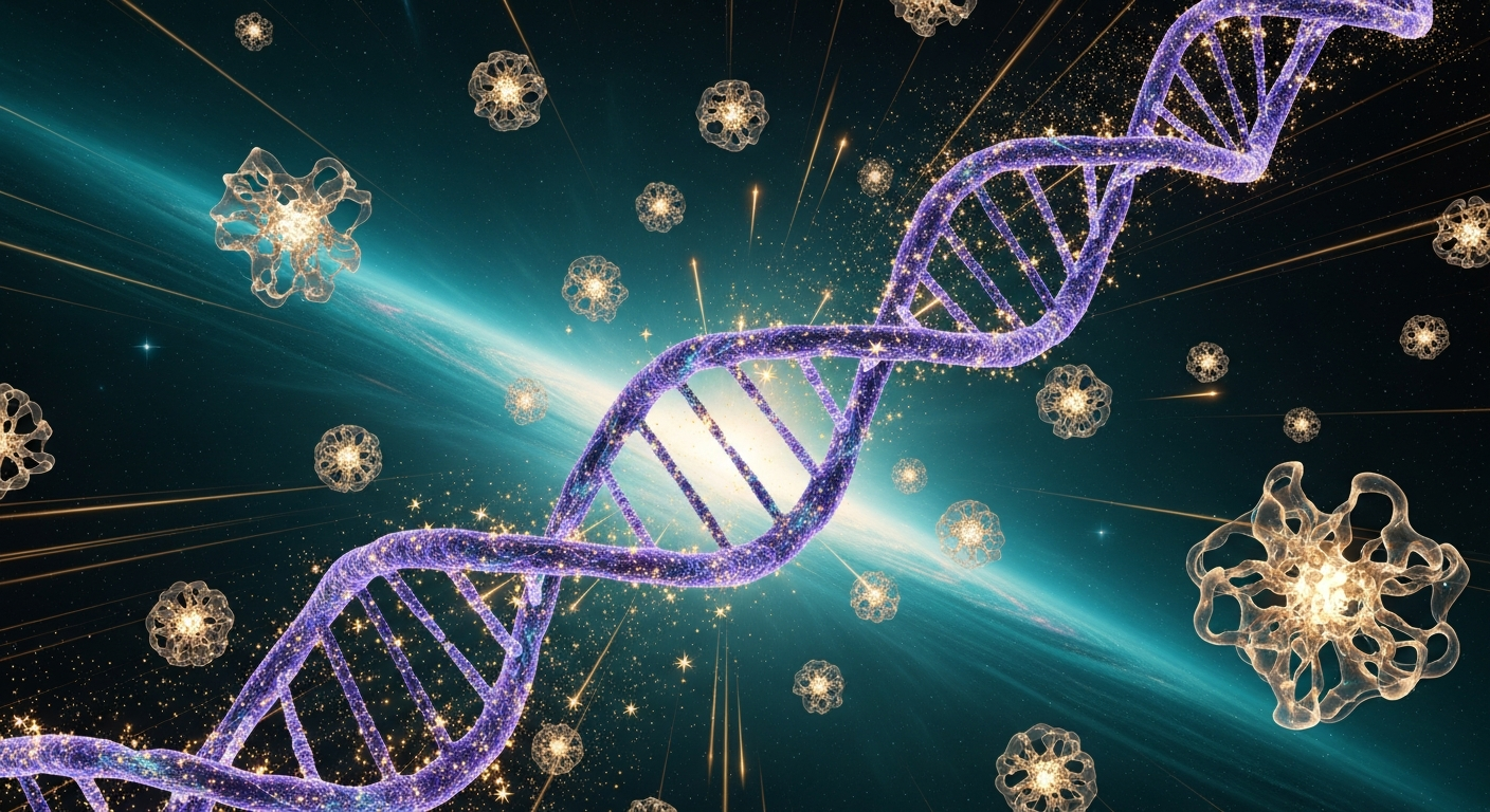 The Cosmic Origins of Life: Did Our DNA Come From Space? Introduction: The Search for Our Cosmic Roots For centuries, humanity has gazed at the stars and asked the ultimate question: Where do we come from? Traditionally, scientists believed that the intricate chemistry required for life began in a primordial soup right here on Earth. However, modern astrobiology is painting a vastly different, far more expansive picture. The burgeoning field studying the cosmic origins of life suggests a staggering possibility: the fundamental building blocks of our DNA may have actually come from space. This does not necessarily mean that fully formed extraterrestrial organisms crashed into our oceans—a concept known as directed panspermia. Instead, compelling geochemical evidence points toward pseudo-panspermia, the theory that the essential organic ingredients required for life, including the precursors to DNA and RNA, were forged in the freezing depths of interstellar space. Carried by a cosmic bombardment of asteroids and comets, these organic molecules were delivered to a young Earth, seeding our planet with the chemical blueprint for life. Detailed Scientific Explanation: Forging the Alphabet of Life in the Void The Nucleobase Breakthrough: Finding DNA's Alphabet in Meteorites To understand how our DNA might have cosmic origins, we must look at what DNA is made of. The DNA double helix is constructed from a sequence of nucleobases—often referred to as the "alphabet" of life. There are five primary nucleobases across DNA and RNA: adenine (A), guanine (G), cytosine (C), thymine (T), and uracil (U). For decades, scientists analyzing carbonaceous chondrites (organic-rich meteorites like the famous Murchison meteorite that fell in Australia in 1969) successfully identified purines: adenine and guanine. However, the pyrimidines—cytosine and thymine—remained elusive due to their delicate structures, which easily degrade during extraction. It wasn't until a landmark breakthrough in the early 2020s, utilizing state-of-the-art cold-extraction techniques, that scientists finally detected the missing pyrimidines in pristine meteorite samples. For the first time in history, all five nucleobases of DNA and RNA were confirmed to exist in extraterrestrial rocks. Interstellar Chemistry: The Stellar Nurseries If these complex molecules didn't form on Earth, how did they materialize in the desolate vacuum of space? The answer lies in giant molecular clouds—stellar nurseries where gas and dust coalesce to form new stars. Despite the extreme cold (often near absolute zero), these clouds are hotbeds of complex chemical reactions: Ice Mantles: Microscopic dust grains in these clouds act as cosmic scaffolds. Simple molecules like water, carbon monoxide, and ammonia freeze onto these grains, forming icy mantles. Ultraviolet Photochemistry: Radiation from nearby young stars bombards these ice-coated grains. The UV light breaks molecular bonds, creating highly reactive free radicals. Molecular Synthesis: As these radicals recombine, they form increasingly complex organic molecules, including amino acids, sugars, and the very nucleobases that make up our genetic code. When a solar system begins to form from a collapsing molecular cloud, much of this complex organic matter survives, eventually becoming locked inside asteroids and comets. The Delivery Mechanism: The Late Heavy Bombardment Synthesizing DNA precursors in space is only half the battle; delivering them safely to a planetary surface is the other. Approximately 4 billion years ago, our solar system underwent a chaotic period known as the Late Heavy Bombardment. During this epoch, Earth was relentlessly pounded by a barrage of asteroids and comets. While this bombardment was incredibly violent, computer simulations and hypervelocity impact experiments have shown that complex organics can survive atmospheric entry. Some amino acids and nucleobases can even be synthesized by the extreme heat and pressure of an impact event. As these space rocks fragmented in the atmosphere and crashed into early Earth's oceans, they dissolved, enriching the primordial soup with millions of tons of extraterrestrial organic material. This cosmic delivery drastically accelerated the prebiotic chemistry required to assemble the first living cells. Conclusion: We Are Woven from Stardust The quest to understand the cosmic origins of life has revolutionized our perspective on biology and the universe. The undeniable presence of DNA and RNA nucleobases inside ancient meteorites provides robust evidence that the universe is teeming with the ingredients for life. Our genetic code did not simply emerge from isolated terrestrial geology; it was likely assembled from a vast, interstellar supply chain. This revelation carries profound implications for the search for extraterrestrial life. If the chemical seeds of DNA were delivered to Earth, they were surely delivered to Mars, the icy oceans of Europa, and countless exoplanets across the Milky Way. As we continue to explore the cosmos, we do so knowing that the barrier to life might be much lower than we once thought. In the truest scientific sense, we are not just residents of the universe; we are fundamentally made of it. Our DNA is a living chemical record of ancient stellar processes, proving that the story of life on Earth begins among the stars.
