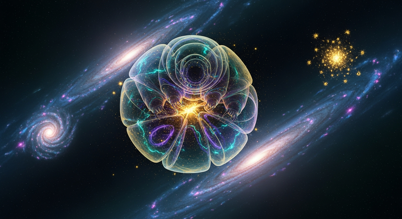 The Tardigrade Mystery: How Microscopic Life Survives the Extremes of the Universe Introduction: Meet the Indestructible Water Bear Imagine an organism so resilient that it can withstand the boiling heat of volcanic vents, the crushing pressures of the deepest ocean trenches, the freezing void of absolute zero, and even the lethal vacuum of outer space. This is not the plot of a science fiction novel; this is the reality of tardigrades, affectionately known as "water bears" or "moss piglets." Measuring typically between 0.1 to 1.5 millimeters in length, these eight-legged micro-animals have captivated biologists and astrobiologists alike. Discovered in 1773 by the German zoologist Johann August Ephraim Goeze, tardigrades inhabit almost every corner of our planet, from lush mossy forests to the desolate dunes of the Antarctic. Yet, it is not their ubiquity that fascinates scientists, but their unparalleled survivability. The tardigrade mystery lies in their ability to endure conditions that would instantly destroy almost any other known form of life. As we search for extraterrestrial life and look toward the stars, understanding how this microscopic life survives the extremes of the universe has become one of the most exciting frontiers in modern science. In this article, we will delve into the profound biological mechanisms that make the water bear nature's ultimate survivor. The Biology of Survival: Unpacking the Tardigrade Mystery To understand the tardigrade's immortality-like resilience, we must explore its biology at the molecular level. Unlike humans, whose cells rupture when frozen or degrade under high radiation, tardigrades have evolved highly specialized biological defense mechanisms. Cryptobiosis: The Ultimate Pause Button The cornerstone of tardigrade survival is a physiological state known as cryptobiosis. When environmental conditions become inhospitable—such as during severe droughts or extreme temperature drops—the tardigrade effectively hits the "pause button" on its metabolism. Metabolism slows down to less than 0.01% of its normal rate, and water content in the body drops to as low as 1%. There are several types of cryptobiosis that the tardigrade can enter depending on the threat: Anhydrobiosis: Triggered by extreme desiccation (lack of water). Cryobiosis: Triggered by freezing temperatures. Osmobiosis: Triggered by highly saline environments. Anoxybiosis: Triggered by a lack of oxygen. The "Tun" State and Bioglass (TDPs) When entering anhydrobiosis, the tardigrade retracts its head and eight legs, curling into a tiny, desiccated ball known as a tun. But the real magic happens inside the cells. If a normal cell loses its water, the structural proteins collapse, and the cell membrane shatters. Tardigrades prevent this through the production of Tardigrade-specific Intrinsically Disordered Proteins (TDPs). As water leaves the body, these unique proteins fill the cellular space, undergoing a process called vitrification. They turn the interior of the cells into a glass-like matrix (bioglass), which physically props up the vital cellular structures, preventing them from breaking. The moment water is reintroduced to the environment, this bioglass dissolves, and the tardigrade springs back to life as if no time has passed. Radiation Armor: The Dsup Protein While surviving desiccation is impressive, tardigrades possess an even more astonishing trait: extreme radiation resistance. They can survive radiation doses of up to 5,000 to 6,200 Gy (Grays). To put this in perspective, a dose of just 5 to 10 Gy is lethal to humans. Scientists unraveling the tardigrade mystery discovered a unique protein named Dsup (Damage suppressor), found specifically in certain tardigrade species like Ramazzottius varieornatus. The Dsup protein acts as a physical shield. It binds to the tardigrade's DNA, creating a protective cloud that prevents ionizing radiation and hydroxyl radicals from tearing the genetic code apart. Remarkably, human cells engineered in a laboratory to produce the Dsup protein also showed a significant increase in X-ray radiation tolerance, sparking massive interest in human medical applications. Surviving the Vacuum of Space The ultimate test of microscopic life occurred in 2007 during the European Space Agency's TARDIS (Tardigrades in Space) experiment. Scientists exposed dehydrated tardigrades directly to the vacuum of space and deadly solar ultraviolet (UV) radiation for 10 days in low Earth orbit. The results shocked the astrobiology community: upon returning to Earth and being rehydrated, a significant number of the tardigrades not only survived but successfully reproduced. The vacuum of space, which boils the bodily fluids of unprotected organisms while simultaneously freezing them, was merely an inconvenience to the tun-state water bear. This incredible feat has led researchers to theorize about panspermia—the hypothesis that life can travel across the cosmos hitching rides on asteroids and meteorites. Conclusion: What Tardigrades Teach Us About Life in the Universe The tardigrade mystery represents much more than a biological curiosity. These resilient moss piglets fundamentally challenge our understanding of the limits of life. By mastering the extremes of the universe—from crushing deep-sea pressures to the radiation-soaked vacuum of space—tardigrades show us that the boundaries of biology are far more expansive than we once thought. The implications of tardigrade research are vast and transformative. In medicine, unlocking the secrets of cryptobiosis and TDPs could revolutionize how we store human blood, organs, and vaccines, potentially eliminating the need for cold-chain storage. In space exploration, the Dsup protein could one day inspire genetic therapies or synthetic materials designed to protect astronauts from deadly cosmic radiation during long-duration missions to Mars and beyond. Ultimately, as we point our telescopes toward exoplanets and dispatch rovers to distant moons in search of extraterrestrial life, the water bear serves as a powerful reminder. If microscopic life can survive the harshest extremes right here on Earth, the universe might just be teeming with indestructible life waiting to be discovered.