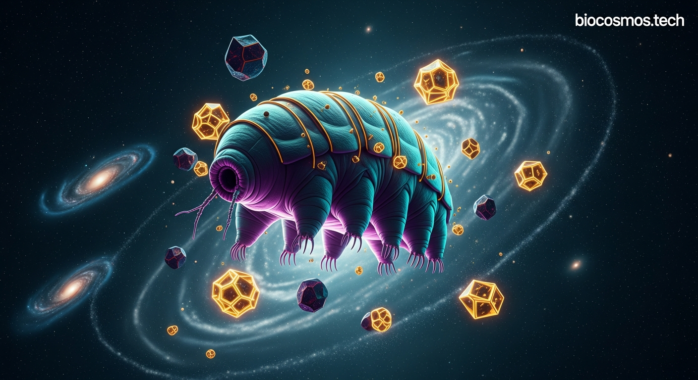 The Tardigrade Mystery: How Earth's Toughest Organism Survives the Vacuum of Space Introduction: Meet the Water Bear, Earth's Toughest Astronaut Space is an unforgiving environment. Beyond the protective embrace of Earth's atmosphere lies a deadly combination of absolute zero temperatures, a boundless vacuum, and a relentless barrage of ionizing solar and cosmic radiation. For the vast majority of terrestrial life forms, exposure to the vacuum of space means instantaneous, catastrophic biological failure. Yet, there is a microscopic marvel that views the cosmos not as a death sentence, but as a minor inconvenience: the tardigrade. Often affectionately referred to as "water bears" or "moss piglets," tardigrades are eight-legged, microscopic invertebrates found in nearly every ecosystem on Earth, from deep-sea trenches to the icy peaks of the Himalayas. However, their true claim to fame emerged in 2007 during the European Space Agency's FOTON-M3 mission. Scientists exposed active tardigrades directly to the open vacuum of space. Days later, upon being returned to Earth and rehydrated, these resilient extremophiles not only survived but actively reproduced. This extraordinary event sparked a massive wave of astrobiological research. How exactly does Earth's toughest organism survive the vacuum of space? The answer lies in millions of years of evolutionary adaptation resulting in unparalleled cellular engineering. The Scientific Breakdown: How Tardigrades Defy the Void To understand the secret of tardigrade space survival, we must look at the creature on a molecular level. Their resilience is not due to a single trait, but rather a complex, multi-layered biological defense mechanism that activates when the environment turns lethal. Cryptobiosis and the Indestructible "Tun" State When exposed to the extreme desiccation caused by the vacuum of space, a tardigrade does not simply dry out and die. Instead, it enters a state of suspended animation known as cryptobiosis—specifically, anhydrobiosis (life without water). The tardigrade retracts its head and eight legs, rolling into a dehydrated, microscopic sphere called a "tun." During this transition, the organism's metabolic rate plummets to less than 0.01% of normal. But the real magic happens inside the cells. In most animals, losing cellular water causes cell membranes to rupture and proteins to unfold, leading to death. Tardigrades, however, manufacture high quantities of Tardigrade-specific Intrinsically Disordered Proteins (TDPs) and, in some species, a sugar called trehalose. As water leaves the cell, these unique proteins act like a biological glass. Through a process called vitrification, they lock sensitive cellular machinery, proteins, and membranes into a stable, glass-like matrix, preventing molecular collapse until water is reintroduced. The DNA Shield: Unlocking the Secrets of the Dsup Protein Surviving the vacuum is only half the battle; the real killer in space is radiation. Ultraviolet (UV) light and ionizing cosmic rays violently shatter DNA, mutating genes beyond repair. Yet, tardigrades exhibit a radiation tolerance up to 1,000 times greater than that of humans. In 2016, researchers sequencing the genome of the tardigrade species Ramazzottius varieornatus discovered a completely unique protein, which they named Dsup (Damage Suppressor). The Dsup protein is an evolutionary masterpiece. It acts as a physical shield, binding directly to the nucleosomes—the spools around which DNA is wound. By wrapping itself around the DNA, Dsup prevents the physical cleavage of the genetic code by absorbing the impact of hydroxyl radicals generated by ionizing radiation. Remarkably, when scientists genetically engineered human cultured cells to express the tardigrade Dsup protein, the human cells instantly gained a 40% increase in X-ray radiation resistance. Resistance to Extreme Temperature and Pressure Space presents a dual threat of extreme thermal fluctuation. Tardigrades in the tun state have been proven to survive being plunged into liquid helium at -272°C (just one degree above absolute zero) and heated to a blistering 150°C (well past the boiling point of water). Their vitrified cellular structure prevents the formation of sharp ice crystals that would normally puncture cell walls in freezing conditions, while simultaneously preventing protein denaturation at high temperatures. Furthermore, the robust structural integrity of the tun allows them to withstand the zero-pressure vacuum of space just as easily as they endure pressures of up to 6,000 atmospheres—roughly six times the pressure found in the deepest part of the Mariana Trench. Conclusion: Implications for Astrobiology and Human Exploration The tardigrade is a testament to the sheer tenacity of biological life. Their ability to survive the vacuum of space fundamentally redefines the boundaries of habitability, offering profound implications for the field of astrobiology. If a terrestrial organism can survive the hostile conditions of the cosmos, it bolsters the panspermia hypothesis—the idea that the building blocks of life, or life itself, could theoretically hitchhike across the solar system on asteroids or meteorites. Furthermore, unraveling the tardigrade mystery holds vast potential for the future of human medicine and space exploration. The biochemical secrets of the Dsup protein and TDPs could eventually lead to revolutionary advancements in biotechnology. Imagine developing crops engineered to survive severe droughts, creating methods to store vaccines and human blood at room temperature indefinitely without refrigeration, or engineering protective therapies that shield human astronauts from deadly cosmic radiation during long-duration missions to Mars. Ultimately, the unassuming water bear is more than just a biological curiosity. It is a microscopic blueprint for extreme survival, proving that even in the cold, dark, radioactive vacuum of space, life finds a way to endure.
