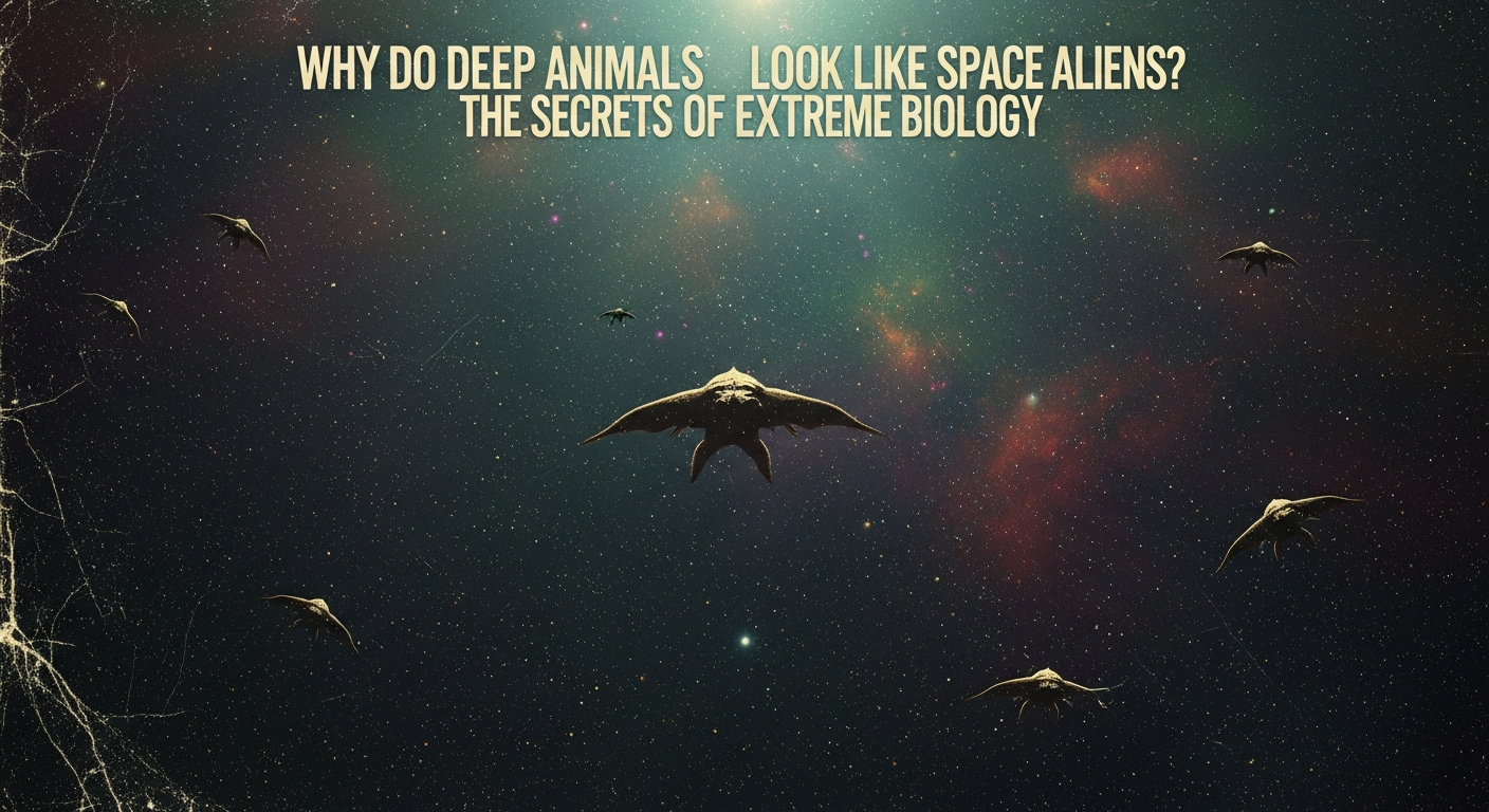 Why Do Deep Sea Animals Look Like Space Aliens? The Secrets of Extreme Biology Introduction: An Alien World Right Beneath Our Feet When you think of a space alien, what comes to mind? Maybe a creature with glowing body parts, see-through skin, or giant, unblinking eyes? Believe it or not, you don't need a spaceship to find weird and wonderful beings like this. You just need a submarine! Down in the deepest, darkest parts of the ocean, deep sea animals look exactly like creatures from another planet. But why do they look so strange? The answer lies in extreme biology. The deep ocean is one of the harshest environments on Earth. It is a place with no sunlight, freezing temperatures, and enough water pressure to crush a car. To survive in such an extreme world, these animals had to develop special "superpowers" over millions of years. Let's dive into the fascinating science behind why deep sea creatures look like aliens! Detailed Scientific Explanation: The Superpowers of Deep Sea Survival 1. The Crushing Pressure: Why Squishy is Better Imagine balancing a heavy school bus on your big toe. That is what the water pressure feels like at the bottom of the ocean! This is called hydrostatic pressure. If a normal fish from near the surface swam down too deep, its swim bladder (a balloon-like organ filled with gas that helps fish float) would pop, and its bones would break. So, how do deep sea animals survive? They evolved to be "squishy." Many deep-sea creatures, like the famous blobfish, do not have heavy bones or hard skeletons. Instead, their bodies are made of soft, jelly-like materials that water can easily flow through. Because water cannot be compressed (squished together), a body filled with water does not get crushed by the ocean's weight. They also have special chemicals in their cells called piezolytes, which act like tiny shields to stop their proteins and DNA from getting ruined by the pressure. 2. The Pitch-Black Darkness: Living Flashlights (Bioluminescence) Once you dive deeper than 1,000 meters (about 3,300 feet), sunlight completely disappears. Welcome to the "Midnight Zone." Because it is pitch-black, regular eyes are not very useful. Instead, deep sea animals evolved an amazing trick called bioluminescence—the ability to make their own light! Bioluminescence is a chemical reaction inside the animal's body that glows, much like a glow stick. But they don't glow just for fun; it's a matter of life and death: Hunting: The terrifying Anglerfish has a glowing "fishing lure" attached to its head. Curious fish swim toward the light in the dark, only to be snapped up by the Anglerfish's giant teeth! Hiding: Some squids use light to match the faint glow of the water above them, making their shadows disappear so predators looking up from below can't see them. Calling for Help: When attacked, the Atolla jellyfish lights up like a flashing police siren. This attracts an even bigger predator to come and eat the animal that was trying to eat the jellyfish! 3. Freezing Cold and Hungry Bellies: Giant Mouths and "Marine Snow" Down in the deep, the water is near freezing, and food is very hard to find. There are no plants because there is no sunlight. Instead, animals rely on marine snow—tiny flakes of dead plants, animal poop, and leftover food that slowly drift down from the surface like a snowy winter day. Because meals are so rare, deep sea animals can't be picky eaters. They have to eat whatever comes their way, even if it is bigger than they are! This is why creatures like the Gulper Eel and the Viperfish look so alien. They have enormous, unhinged jaws and stomachs that can stretch like rubber balloons. They also move very slowly to save energy, waiting quietly in the dark for a meal to drift by. 4. The Power of Invisibility: Transparent Bodies In a world where predators use giant eyes and glowing lights to hunt, the best defense is to be invisible. That is why many deep-sea creatures, like the Glass Squid or the Sea Sapphire, are completely transparent. Their bodies are made of special tissues that let light pass right through them. If you look at them, you can see their beating hearts and digestive systems! By being see-through, they become invisible ghosts of the ocean, hiding perfectly in plain sight. Conclusion: The Alien World That Helps Us Look at the Stars Deep sea animals look like space aliens because they are perfectly designed, or adapted, to survive in an alien-like world right here on Earth. Their squishy bodies beat the crushing pressure, their giant mouths solve the problem of scarce food, and their glowing, transparent bodies help them navigate the pitch-black darkness. The secrets of extreme biology don't just teach us about our oceans; they also help scientists with real space exploration! By studying how these creatures survive in freezing, dark, and high-pressure places, scientists can figure out what kind of alien life might exist on icy moons in our solar system, like Jupiter's moon Europa. So, the next time you look at a picture of a bizarre deep-sea creature, remember: you are looking at nature's ultimate survival expert, and a true pioneer of extreme biology.