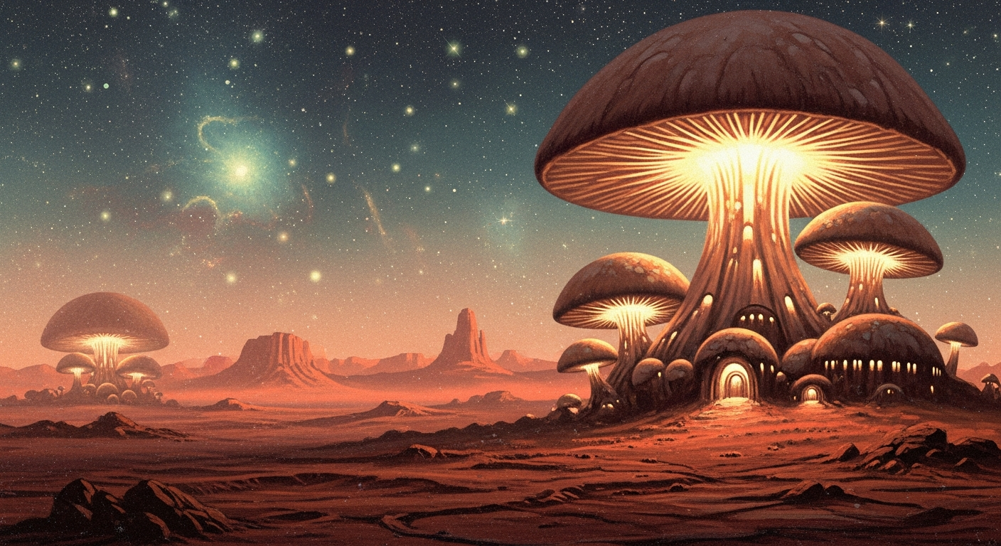 Space Mushrooms: Could We Grow Real-Life Minecraft Houses on Mars? Introduction: From Video Games to the Red Planet If you have ever played Minecraft, you probably know how fun it is to explore the Mushroom Fields biome and build a giant, bouncy mushroom house. It sounds like pure video game magic, right? Well, what if I told you that real-life rocket scientists at NASA are working on a way to do the exact same thing... on Mars? As humans prepare to travel deeper into space, we face a massive problem: how do we build homes on another planet? We cannot exactly load up a spaceship with heavy bricks, steel, and concrete. It would cost billions of dollars and require too much rocket fuel. Instead of taking our houses with us, scientists have come up with a brilliant, mind-blowing idea: what if we grow our houses in space? Welcome to the weird, wonderful world of myco-architecture—the science of building structures out of fungi! Detailed Scientific Explanation: The Magic of Space Fungi The Heavy Problem with Space Travel To understand why we need mushroom houses, we first need to understand gravity. Earth’s gravity pulls everything down. To blast a rocket into space, it needs to be as light as possible. Every single pound of cargo costs about $10,000 to launch into orbit! If we want to build a base on the Moon or Mars, carrying traditional building materials is simply impossible. We need a material that is incredibly light to carry but becomes super strong when it is time to build. Meet Mycelium: Nature's Ultimate Building Block When you think of a mushroom, you probably picture the little umbrella-shaped cap popping out of the dirt. But that is just the "fruit" of the fungus. Underneath the ground lies the real superstar: a massive, invisible network of tiny, white, web-like threads called mycelium. Mycelium acts like the roots of the mushroom. In nature, it spreads through the soil, breaking down dead plants and absorbing nutrients. But in a science lab, mycelium is a superhero material. When scientists feed it the right food, mycelium can grow into incredibly thick, strong blocks. In fact, dried mycelium can be stronger than concrete, tougher than wood, and much lighter than both! How Do We Grow a House on Mars? NASA scientists are working on a special plan to grow real-life Minecraft houses on Mars. Here is the step-by-step scientific recipe: Step 1: The Space Bag. Astronauts will travel to Mars carrying large, folded-up bags made of flexible plastic. Inside these bags are dormant (sleeping) mushroom spores and a special type of algae called cyanobacteria. Step 2: Add Water and Sun. Once on Mars, astronauts will unfold the bags and add water. The cyanobacteria will use energy from the sun (a process called photosynthesis) to grow and produce sugary food. Step 3: The Feeding Frenzy. The mushroom spores wake up! They eat the sugary food made by the algae and quickly start spreading their web-like mycelium all around the inside of the bag. Step 4: Bake to Perfection. After a few weeks, the mycelium will have grown so much that it fills the entire bag, creating a sturdy, thick shell. To stop the mushroom from growing any further, the astronauts will heat it up (or use Mars' natural radiation). This bakes the mycelium into a hard, strong, and safe house! Super Shields: Defending Against Space Dangers Living on Mars is not just about having a roof over your head; it is about surviving a very dangerous environment. Mars does not have a thick atmosphere or a magnetic field like Earth, which means it gets blasted by harmful space radiation and freezing temperatures. This is where our mushroom houses shine! Mycelium is naturally rich in melanin—the same pigment that gives human skin its color and protects us from sunburn. In space fungi, melanin acts like a super shield, absorbing dangerous cosmic radiation and keeping the astronauts inside safe. On top of that, millions of tiny air pockets trapped inside the dried mycelium make it an excellent insulator, keeping the freezing Martian cold out and the cozy, warm air in. Conclusion: The Future is Fungi Who knew that the secret to surviving on the Red Planet was hiding in the dirt right beneath our feet? By looking closely at nature, scientists have figured out how to solve one of the biggest challenges of space exploration. The idea of myco-architecture is still being tested in laboratories today, but it proves that the best scientific solutions often require a little bit of imagination. The next time you are building a mushroom base in Minecraft, just remember: you are not just playing a game. You are practicing exactly what real astronauts might do on Mars in the near future. The future of space travel is not just made of steel and rocket fuel—it is alive, it is growing, and it is fungi!