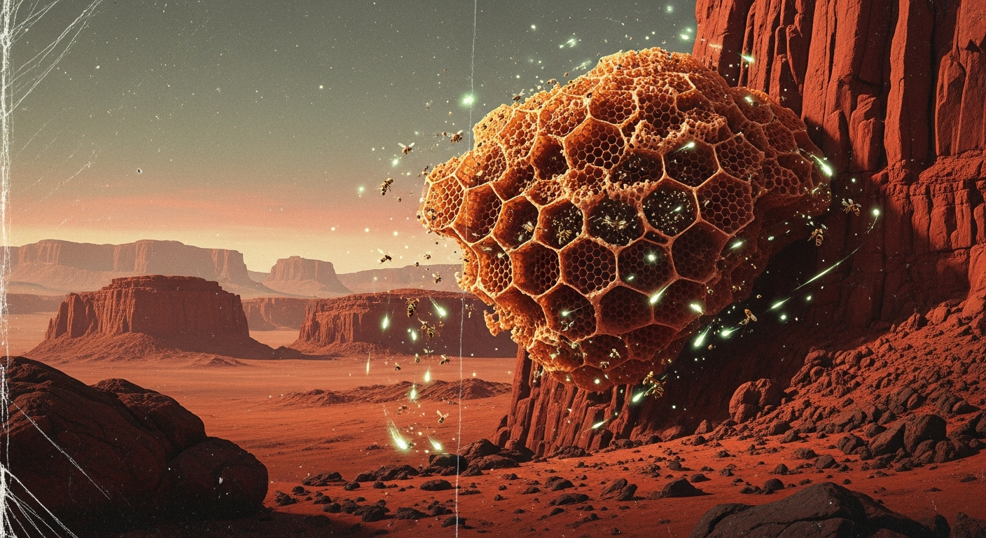 Could Bees Build a Honeycomb on Mars? The Secret Math of Space Insects Introduction: Meet the Astronaut Bees Imagine you are an astronaut stepping onto the dusty, red surface of Mars. You look inside your futuristic greenhouse, and what do you hear? A soft, familiar buzzing sound. If humans are ever going to live on Mars and grow their own food, we might need to bring our most important little helpers with us: bees. But this brings up a fascinating question. How would these tiny space insects build their homes on another planet? Could bees build a perfect honeycomb on Mars? To answer this, we need to uncover the amazing hidden math of nature and figure out how gravity works for bugs. Detailed Scientific Explanation: The Math and Magic of Martian Bees The Secret Math of Earth Bees: Why Hexagons? Before we send bees to space, we have to look at why their honeycombs are so special right here on Earth. Have you ever noticed that a honeycomb is made of perfect, six-sided shapes called hexagons? This is not an accident! Making beeswax takes a lot of energy. A bee has to eat about eight ounces of honey just to make one ounce of wax! Because wax is so hard to make, bees need a shape that holds the most honey while using the least amount of wax. For thousands of years, scientists wondered what the best shape was. Circles leave empty gaps. Triangles and squares fit together perfectly, but their corners take up extra wax. Finally, in 1999, a mathematician named Thomas Hales proved the Honeycomb Conjecture. He proved that the hexagon is the absolute best shape in the universe for saving space and materials. Without ever taking a math class, bees have been using perfect geometry for millions of years! The Gravity Problem: How Do Bees Know Which Way is Up? Math is the same on Mars as it is on Earth, so bees would still want to build hexagons. But there is a huge challenge: gravity. When bees build their comb, they always build it straight up and down. How do they know perfectly which way is down in the pitch-black darkness of a beehive? They have a secret tool! Bees have tiny, special organs on their necks covered in sensitive hairs. These act just like the "spirit level" a carpenter uses to build a straight wall. The weight of the bee's own head pulling down on these hairs tells its brain exactly where gravity is. This helps them line up their beautiful, perfectly straight honeycomb walls. Building on the Red Planet: A Low-Gravity Honeycomb Now, let us put our bees on Mars. The gravity on Mars is only about 38% as strong as Earth's gravity. If you weighed 100 pounds on Earth, you would only weigh 38 pounds on Mars! This means a bee's head would feel much lighter. Would their built-in gravity sensors still work? Scientists have actually tested how bees build in space! In 1984, an experiment called "Challenger STS-41C" sent thousands of bees into microgravity (almost zero gravity) on the Space Shuttle. At first, the bees were very confused. Without Earth's strong gravity pulling on their neck hairs, they could not figure out which way was "down." Instead of building straight, flat combs, they built strange, messy, wavy shapes. However, Mars is not zero gravity. It has some gravity. Because insects are incredibly adaptable, scientists believe that after a little bit of confusion, Martian bees would get used to the lighter gravity. Their bodies would learn to feel the gentle Martian pull. They might build honeycombs that are slightly thicker or curved at first, but soon, their mathematical instincts would take over. They would still use their secret math—the hexagon—to create efficient, space-saving homes to store their honey. Conclusion: Life, Math, and the Final Frontier So, could bees build a honeycomb on Mars? The answer is a resounding yes! While the lower gravity of the Red Planet might make their built-in gravity sensors a little wobbly at first, the secret math of space insects is simply too strong to fail. Nature's incredible geometry—the brilliant hexagon—does not depend on the planet you are on. It is a universal rule. As we look to the stars and plan our future space missions, it is amazing to think that the same little insects that pollinate the flowers in your backyard today could one day be the tiny, buzzing architects of tomorrow's Martian greenhouses. It shows us that with a little bit of math, and a lot of adaptability, life can find a home anywhere in the universe!