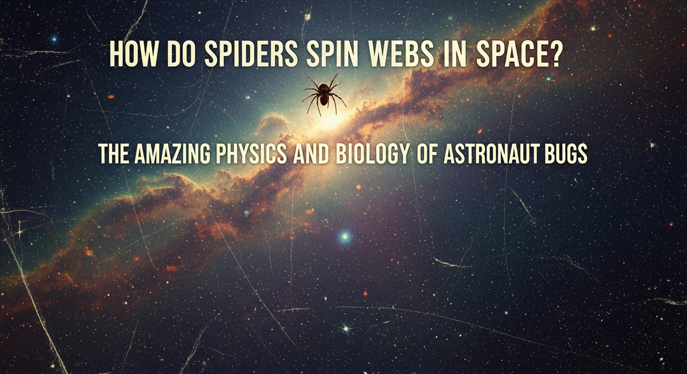 How Do Spiders Spin Webs in Space? The Amazing Physics and Biology of Astronaut Bugs Introduction: Meet the Astronaut Bugs Imagine floating inside the International Space Station (ISS), gazing out the window at the Earth below. Now, imagine you are not a human astronaut, but a tiny, eight-legged space explorer! For decades, scientists have asked a mind-boggling question: How do spiders spin webs in space? To find the answer, NASA has sent several "astronaut bugs" into orbit over the years, starting with two brave spiders named Arabella and Anita back in 1973, and later with golden silk orb-weavers on the ISS. Because spiders rely heavily on gravity to know which way is "up" and "down," scientists were curious to see what would happen in microgravity (the scientific word for zero gravity). Would they get confused? Would their webs be a tangled mess? The results gave us an incredible look into the physics and biology of astronaut bugs, proving that nature is much smarter than we ever imagined! The Detailed Science: How Space Spiders Adapt The Gravity Problem: Which Way is Down? On Earth, orb-weaving spiders are master architects. When you look closely at a spider web in your garden, you might notice that it isn't perfectly round. The center (the hub) is usually near the top. Why? Because of gravity! Spiders know that if they sit near the top, they can use gravity to drop down lightning-fast to catch a bug trapped in the bottom part of the web. They also use a built-in "gravity sensor" in their bodies to figure out exactly where they are. But when you take gravity away, things get weird. Without gravity pulling on their tiny bodies, space spiders initially struggled to figure out which way was up. Their first few webs in space were a bit messy and disorganized. However, it didn't take long for their amazing biology to kick in. Floating Physics: Building a Web in Microgravity To understand how they build webs in space, we have to look at physics. On Earth, a spider drops a line of silk and lets gravity pull it down to a branch below. In space, silk doesn't fall. If a spider lets go of a web, it just floats! To overcome this, astronaut bugs use Newton's Third Law of Motion: For every action, there is an equal and opposite reaction. The Safety Rope: To keep from floating away, space spiders always attach a "dragline" (a super-strong safety thread) to a solid surface before they jump. Swimming in Air: Because they cannot drop down using gravity, they have to physically swim or pull themselves through the air along their silk threads, acting like tiny eight-legged superheroes using grappling hooks. The Biological Plot Twist: Let There Be Light! The most shocking discovery about spiders in zero gravity came from a biology experiment on the ISS. Scientists noticed that sometimes the space spiders built perfectly symmetrical webs (where the center is exactly in the middle), but other times, they built asymmetrical webs just like they do on Earth. What was causing the difference? The answer was light! Spiders have incredibly adaptable brains. When their gravity sensors stopped working in space, their brains essentially said, "Okay, what other clues can we use?" They decided to use the lamps inside the space station. If the lights were on, the spiders treated the light source as "up." They built their webs with the center near the light, ready to hunt. But when the lights were turned off and the spiders were in total darkness, their webs became perfectly symmetrical circles. Their nervous systems literally rewired themselves to use vision instead of gravity—a brilliant display of biological adaptability! Conclusion: What Astronaut Bugs Teach Us The story of how spiders spin webs in space is more than just a cool trick. It is a powerful lesson in biology and physics! These tiny astronaut bugs showed us that living creatures are incredibly flexible. Even when stripped of the fundamental force of gravity—something their species has relied on for millions of years—spiders can adapt their web-building techniques in a matter of days. By studying microgravity spider webs, scientists learn a lot about how brains process information, how senses can be swapped when one stops working, and how life might adapt on other planets in the future. So, the next time you see a spider spinning a web in your backyard, give it a little salute. You are looking at a creature with the right stuff to conquer the stars!