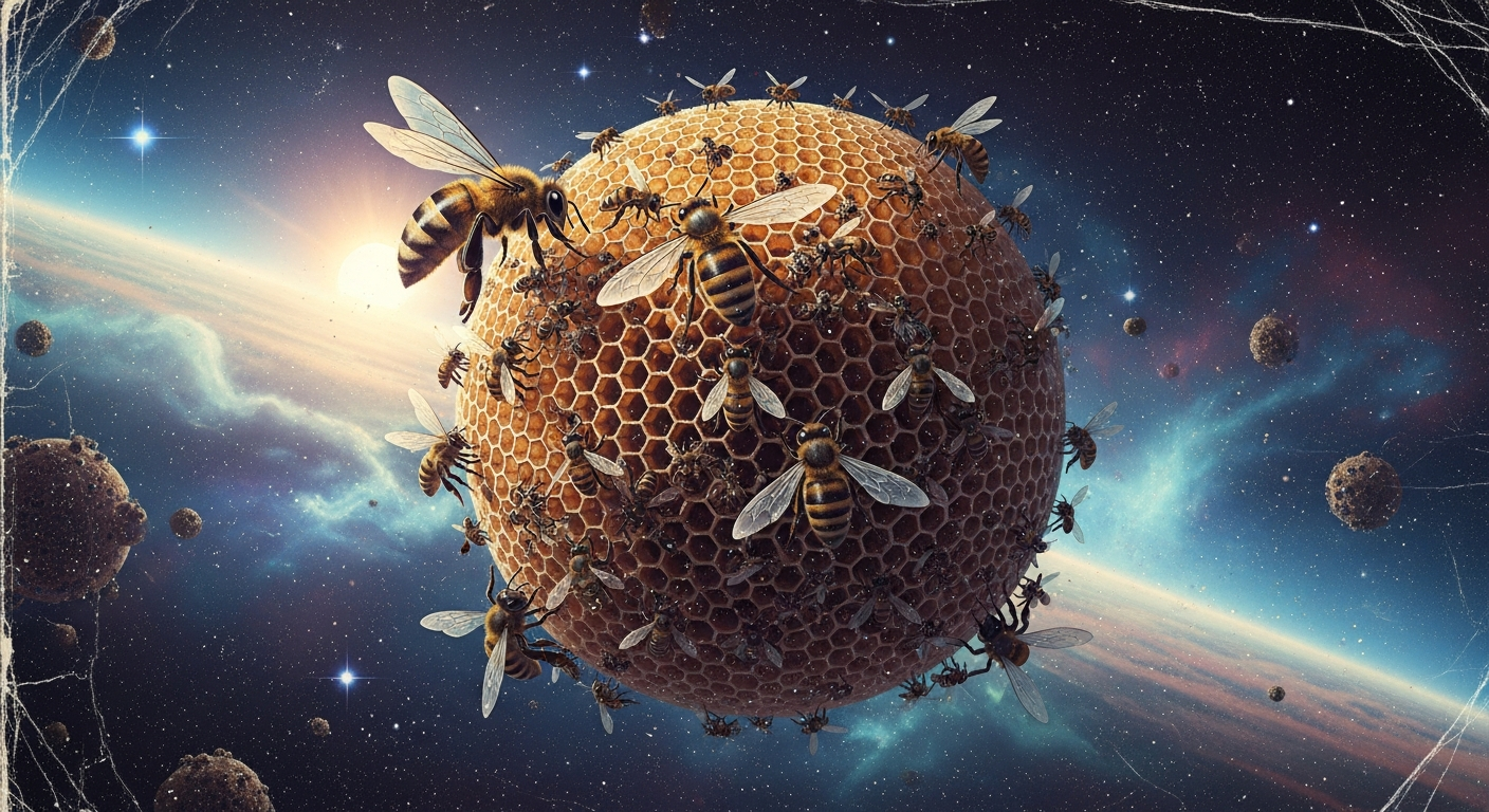 Space Architecture: Could Earth's Bees Build Perfect Honeycombs in Zero Gravity? Imagine wearing a tiny spacesuit and floating inside a giant rocket. If you do a somersault, you just keep spinning without ever falling! Now, imagine you are a honeybee trying to do your most important job: building a home. On Earth, bees are nature's greatest architects. They build stunning, perfect honeycombs to store their sweet food and raise their young. But what happens when you take these tiny builders into space? Could Earth's bees build perfect honeycombs in zero gravity? This is exactly what NASA scientists and a clever high school student wanted to find out. In a fascinating experiment, they sent a buzzing crew of "astronaut bees" into orbit. The results proved that bees are incredible space engineers, but their cosmic creations came with one very surprising twist! Decoding the Microgravity Hive: A Detailed Scientific Explanation 3,400 Tiny Astronauts Take Flight In April 1984, the Space Shuttle Challenger blasted off into space carrying a very special box called the Bee Enclosure Module. Inside this box were 3,400 worker bees and one queen bee. Scientists wanted to see how the insects would handle microgravity, which is the scientific word for the floating feeling of zero gravity. At first, the bees were very confused. Without gravity pulling them down, they didn't know which way was up! They tumbled around and bumped into the walls of their box. But bees are incredibly smart and adaptable. After just a few days, they stopped fighting the floating feeling. They learned to glide gracefully from place to place, adjusting to their new space home just like human astronauts do. Nature’s Perfect Geometry: The Hexagon Once they figured out how to fly, the bees got to work on their space architecture. On Earth, bees build their honeycombs using six-sided shapes called hexagons. Why hexagons? Because they fit perfectly together like puzzle pieces, leaving no empty spaces, and they use the smallest amount of wax to hold the largest amount of honey. It is a mathematical masterpiece! The big question was: would they forget this math in space? The answer was a resounding "No!" The astronaut bees successfully built about 200 square centimeters of honeycomb in orbit. When scientists measured the space-combs, they found that the thickness of the walls, the depth of the cells, and the perfect hexagonal shapes were almost exactly identical to the ones built on Earth. This proved that a bee's brain contains a permanent blueprint for the hexagon that works perfectly, even without gravity. The Surprising Twist: The Missing Tilt However, scientists discovered one fascinating difference in the space honeycomb. To understand this, think about holding a bowl of soup. If you want to keep the soup from spilling, you have to hold the bowl flat or tilt it slightly up. On Earth, bees are smart enough to tilt their honeycomb cells slightly upward (about 9 to 14 degrees) so the sticky, liquid nectar doesn't drip out. They use Earth's gravity as an invisible compass to know exactly which way is "down" so they can tilt their cells "up." In zero gravity, there is no "up" or "down." Because the bees lost their gravity compass, they got confused about how to tilt their cells. Some cells pointed up, some pointed down, and some pointed sideways! The bees built the perfect hexagon shape, but without gravity to guide them, they couldn't figure out the right angle to place them. This showed scientists that while the shape of the honeycomb is programmed into the bees' DNA, they still rely on the physics of gravity as a tool to finish the job correctly. Conclusion: What Space Bees Teach Us About the Future The 1984 NASA bee experiment was a massive success. It taught us that honeybees are highly adaptable creatures and brilliant engineers. They can learn to fly in zero gravity and still create their beautiful, complex space architecture. Even though the lack of gravity caused a little confusion with the tilting of their honeycombs, they successfully completed their mission as master builders. This is wonderful news for the future of space exploration. If humans ever build giant greenhouses on the Moon or Mars, we will need bees to pollinate our space-grown fruits and vegetables. Thanks to this amazing experiment, we know that if we ever invite Earth's bees on a cosmic journey, these brilliant buzzing architects will feel right at home among the stars.