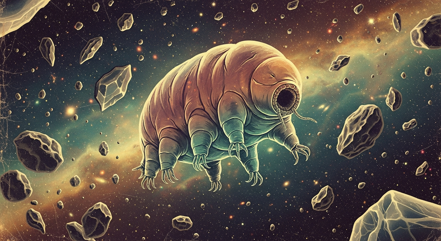 Introduction: Meet the Toughest Animal on Earth (and in Space!) Have you ever wondered if superhero-like creatures exist in real life? You might be surprised to learn that the toughest animal on our planet doesn't have giant muscles, sharp teeth, or thick armor. In fact, it is so tiny that you need a microscope just to see it! Say hello to the tardigrade, more affectionately known as the water bear or moss piglet. These fascinating, eight-legged microscopic animals have captured the imagination of scientists and kids alike. Why? Because water bears can survive extreme environments that would instantly kill almost any other living thing on Earth. They can survive being boiled, being frozen to near absolute zero, being crushed under deep ocean pressure, and even being blasted with deadly radiation. But the most mind-blowing fact of all is that water bears can survive in the harsh vacuum of outer space. In this article, we are going to dive deep into the amazing biology of tardigrades for kids, uncovering the scientific secrets that make them nature's ultimate survivors. The Amazing Biology of Tardigrades: How Do They Do It? What Exactly is a Water Bear? Before we learn how they survive in space, let's look at what tardigrades actually are. Discovered in 1773, these tiny creatures usually measure only about 0.5 millimeters long—about the size of a single grain of sand. Under a microscope, they look a bit like plump, squishy gummy bears with eight legs, each ending in tiny, sharp claws. Water bears love water. They live all over the world, mostly hanging out in the thin layers of water that coat damp moss, lichen, and leaves in your backyard. When their environment is wet and happy, they wander around eating algae, plant cells, and sometimes other microscopic animals. The Ultimate Superpower: Cryptobiosis So, what happens when a water bear's home completely dries up, gets incredibly hot, or freezes solid? Most animals would not survive, but the tardigrade has a biological superpower called cryptobiosis (which means "hidden life"). When conditions become too dangerous, the water bear performs an amazing disappearing act with its own body water. It squeezes out almost all the water inside of it, retracts its head and eight legs, and curls up into a tiny, dry ball called a tun. In this "tun" state, the water bear’s metabolism—the internal chemical engine that keeps it alive, growing, and eating—slows down to less than 0.01% of its normal rate. For all practical purposes, the tardigrade pauses its life. It doesn't eat, it doesn't drink, and it doesn't age. It can stay in this deep sleep for decades! The moment you add a single drop of water, the tun swells back up, uncurls its legs, and goes back to its normal life as if nothing ever happened. Surviving the Vacuum of Space Now, let's talk about space! In 2007, scientists sent a group of dried-up tardigrades into low Earth orbit on a mission called TARDIS. For ten days, the water bears were placed on the outside of a rocket, completely exposed to the freezing, airless vacuum of space and the deadly, burning ultraviolet (UV) radiation from the sun. Space is a nightmare for normal biology. The lack of air pressure causes the water inside living cells to boil and turn into gas, and space radiation tears DNA (the instruction manual of life) into pieces. But because the tardigrades were curled up in their dried-out tun state, they didn't have water inside them to boil! When the spacecraft returned to Earth, scientists gave the tardigrades some water. Amazingly, many of them woke up, wiggled around, and even started having babies! The Secret Shield: The Dsup Protein How did the water bears protect their DNA from being shredded by the intense space radiation? Scientists recently discovered that tardigrades have a special protein in their bodies that no other animal has. They named it Dsup, which stands for Damage Suppressor. Imagine your DNA is a fragile, important book. Radiation acts like a pair of scissors trying to cut the pages of your book. The Dsup protein acts like an invisible, magical shield that wraps around the DNA book, stopping the scissors from making cuts. This incredible biological armor allows the water bear to take a massive dose of radiation and survive without turning into a mutant or getting sick. Furthermore, when tardigrades enter their tun state, their bodies produce special sugary gels (called trehalose) that replace the missing water. This gel coats their cells and stops their tiny internal organs from cracking and breaking like fragile glass. Conclusion: What Can We Learn from Water Bears? Water bears might be microscopic, but they are giants in the world of biology. By studying how water bears survive in space, scientists are learning incredible things that could one day help human beings. Understanding tardigrade biology and the Dsup protein could help us invent new crops that can survive harsh droughts, develop better ways to store life-saving medicines and vaccines without needing refrigerators, and maybe even find ways to protect astronauts from radiation during long journeys to Mars. The next time you are outside playing near some damp moss or a puddle, remember that you might be standing right next to the toughest creatures in the universe. Tardigrades teach us a wonderful lesson: you don't have to be big to be strong. Sometimes, nature’s most amazing superpowers are hidden inside the smallest of packages!